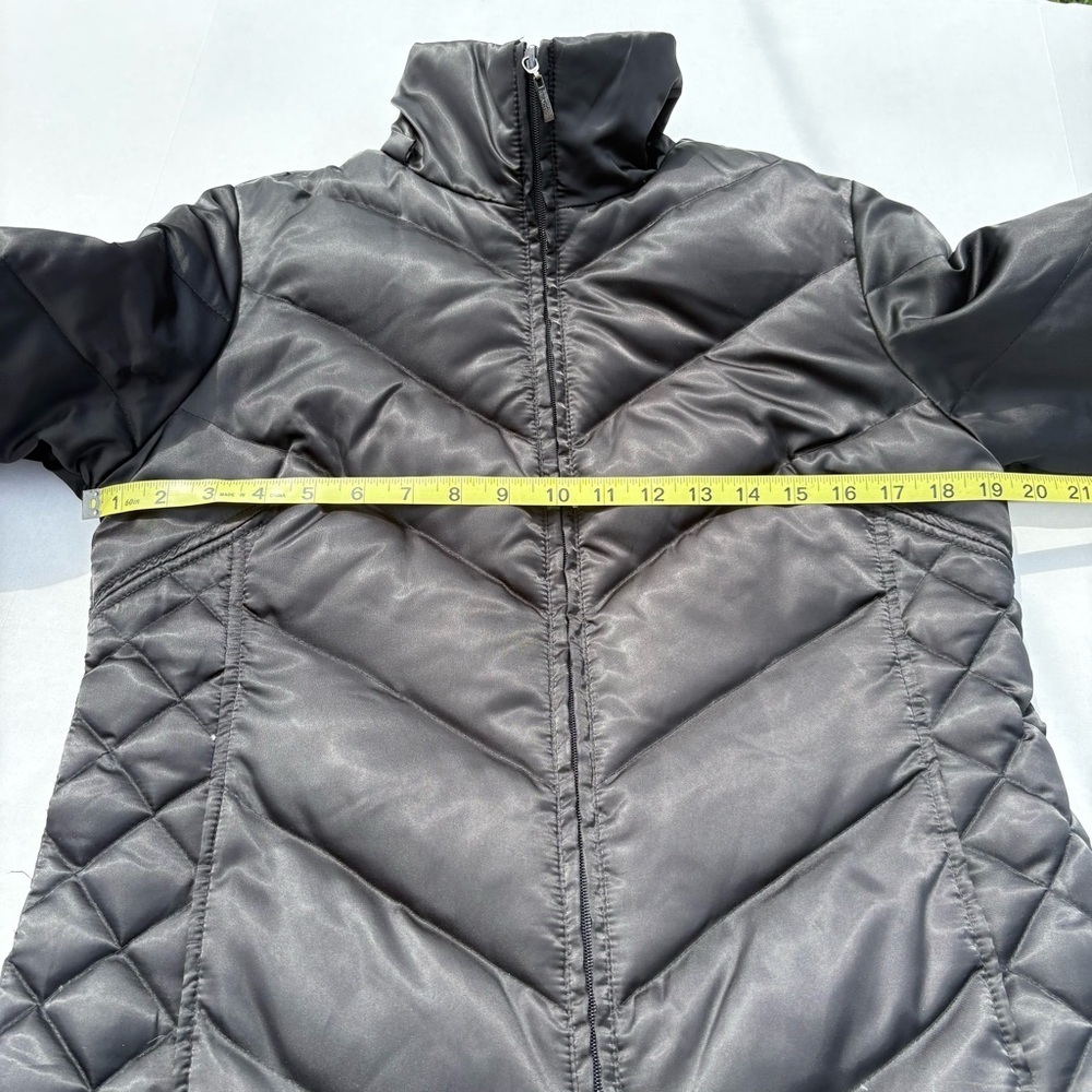Kenneth Cole Reaction Black Puffer Jacket Women’s Small Quilted Down Fill - Picture 8 of 10